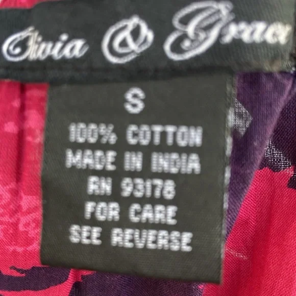 Olivia & Grace Floral Print Pleated Skirt l - Picture 6 of 7